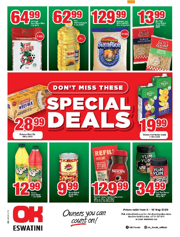 Specials Leaflet