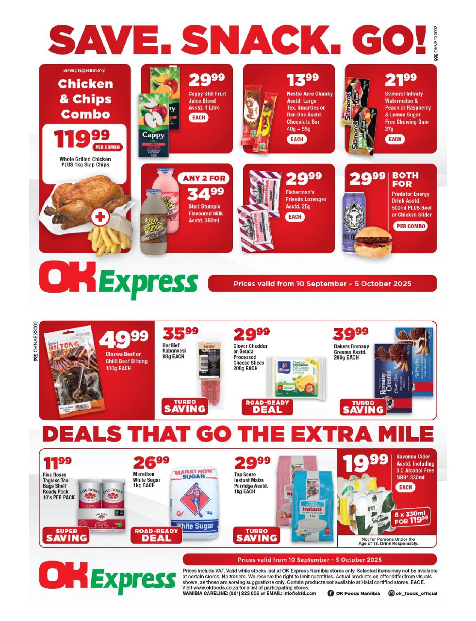 Specials Leaflet