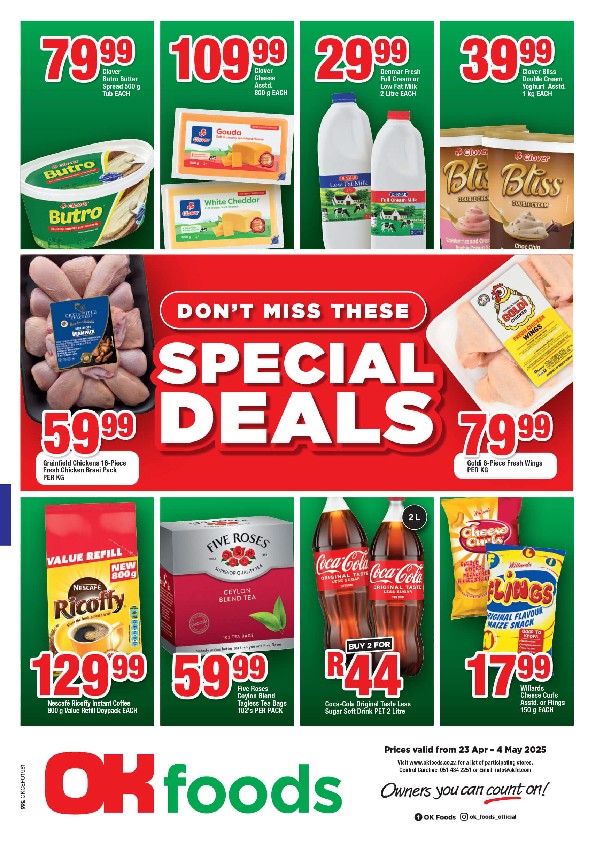 Specials Leaflet