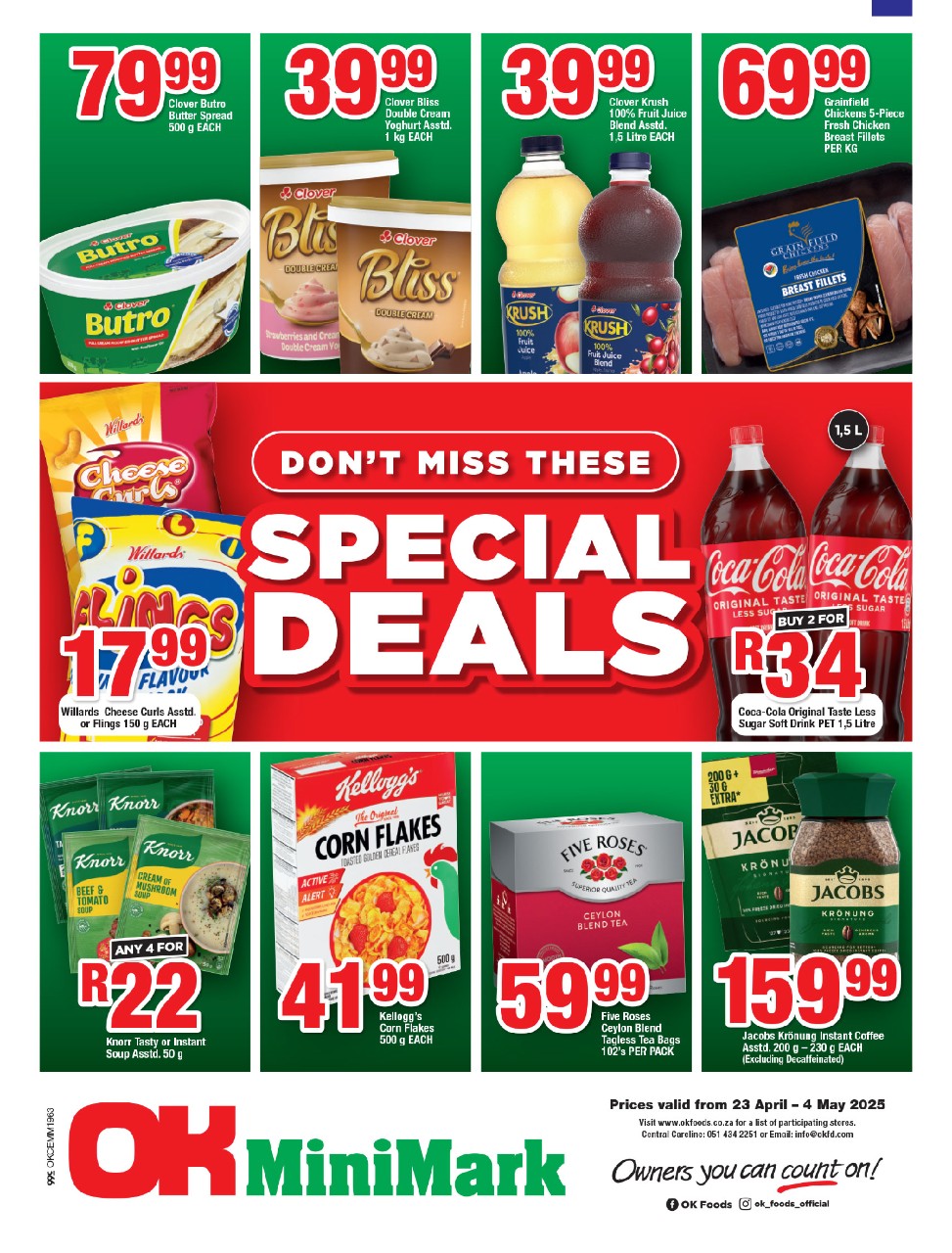 Specials Leaflet