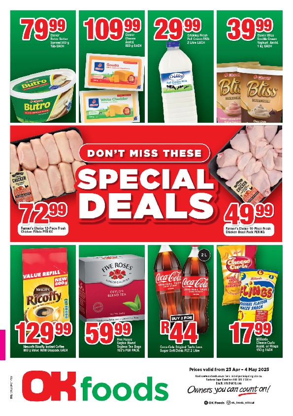 Specials Leaflet