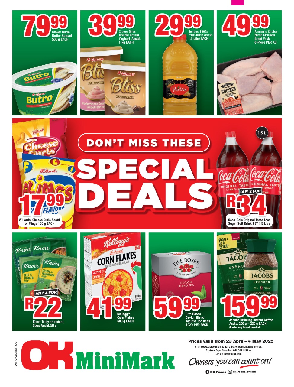 Specials Leaflet