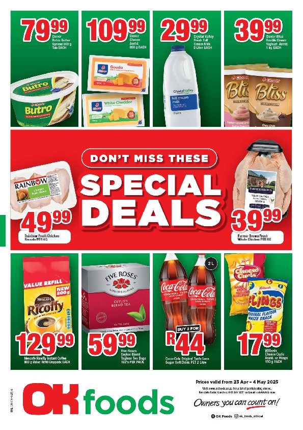 Specials Leaflet