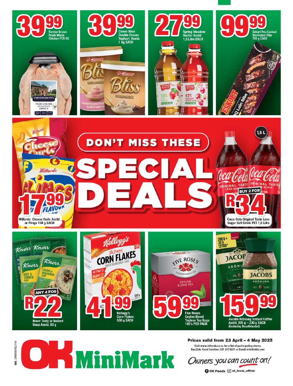 Specials Leaflet