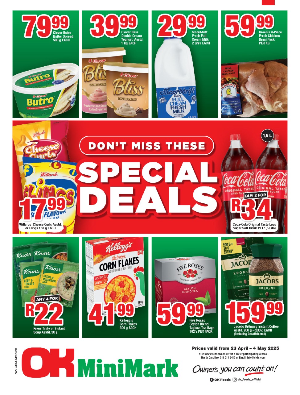 Specials Leaflet
