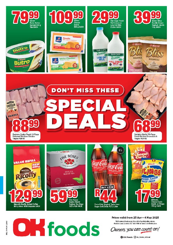 Specials Leaflet