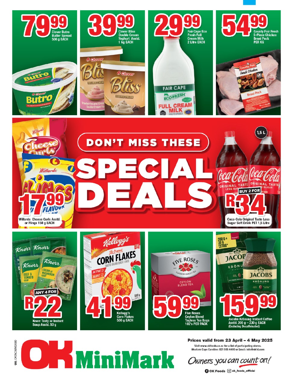 Specials Leaflet