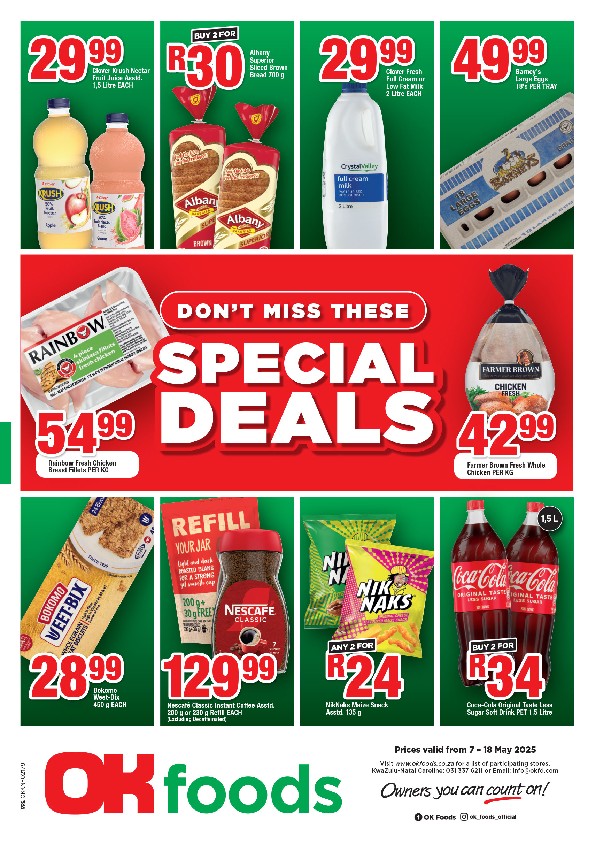 Specials Leaflet