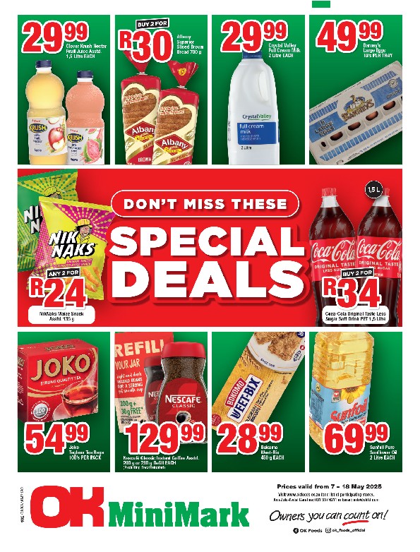 Specials Leaflet