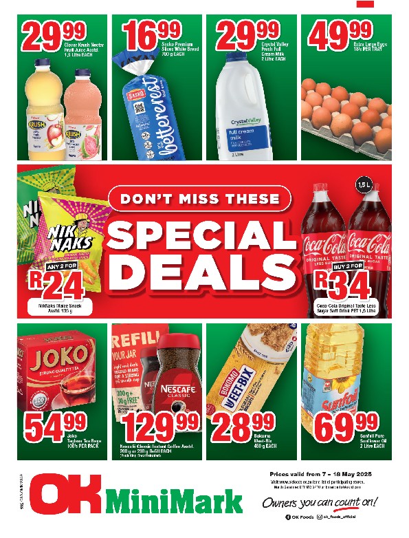 Specials Leaflet