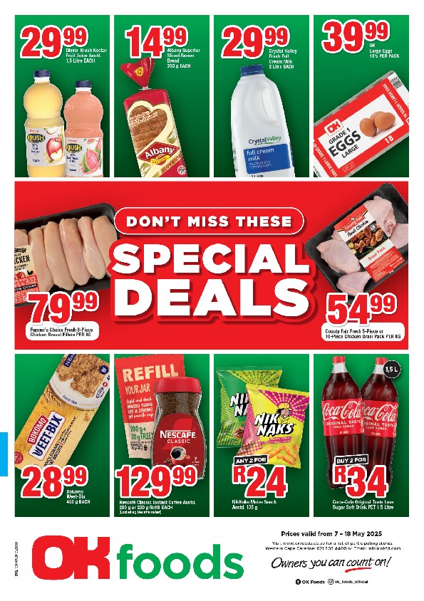 Specials Leaflet