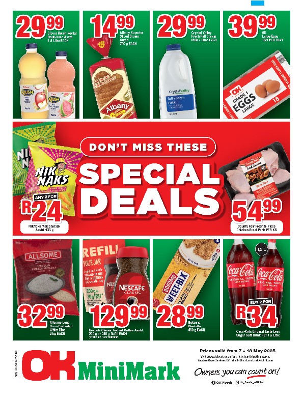 Specials Leaflet