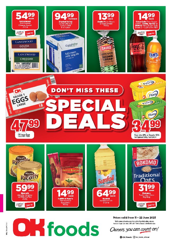 Specials Leaflet
