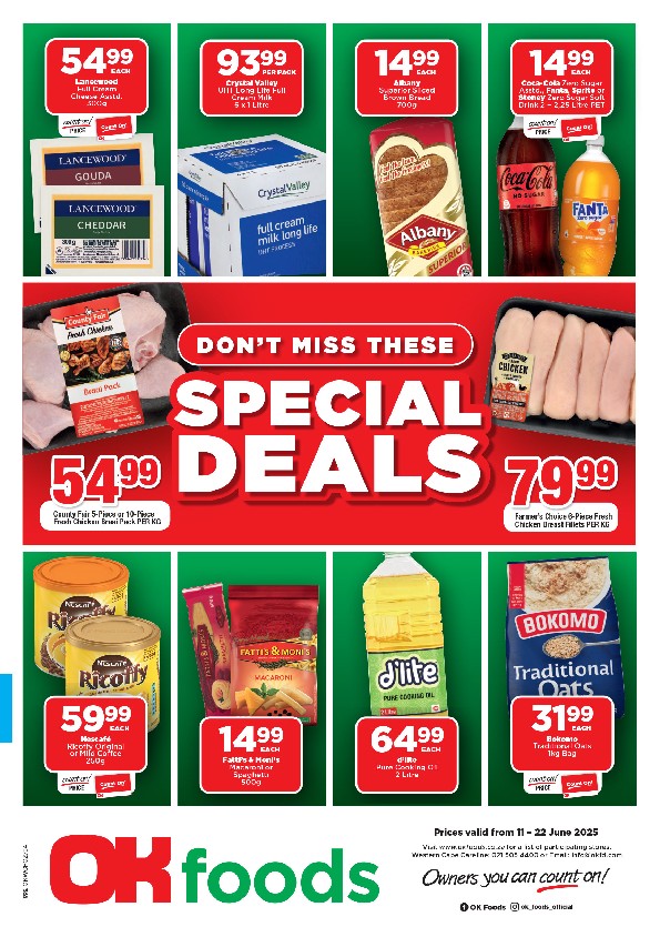 Specials Leaflet