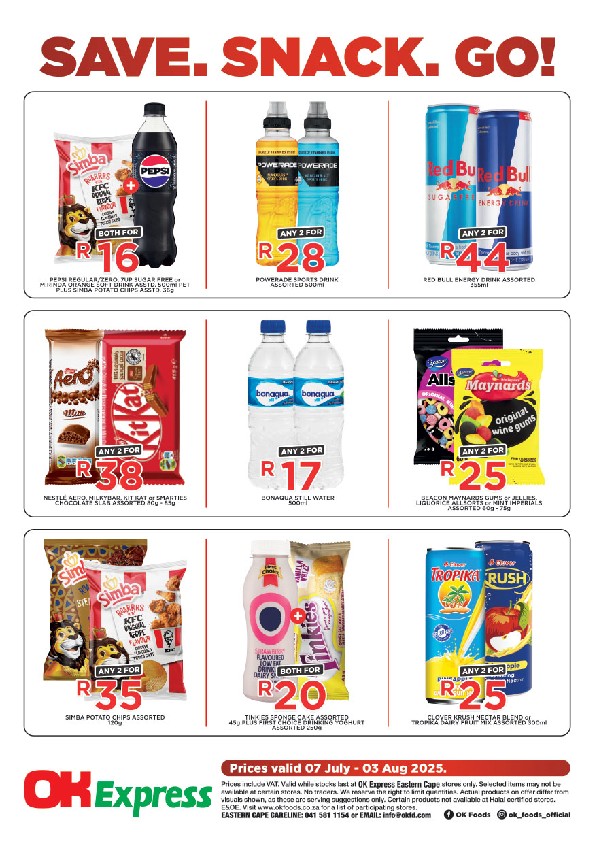 Specials Leaflet