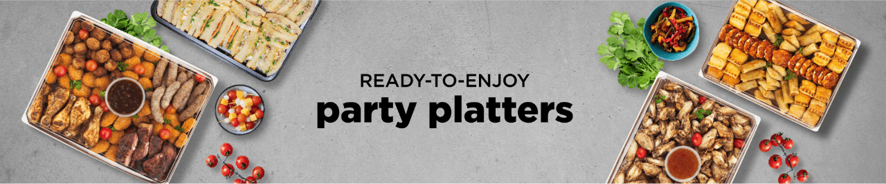 Ready to enjoy party platters