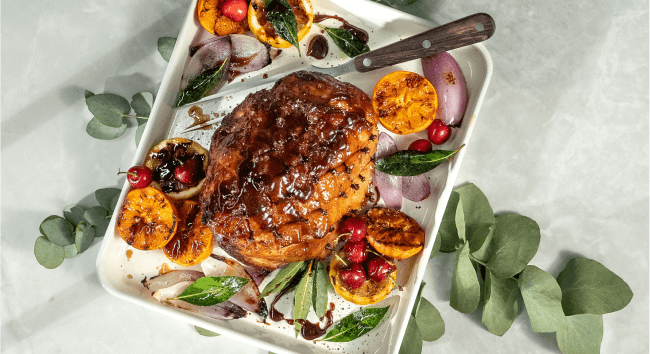 Gammon Glazed with Brandy & Coke