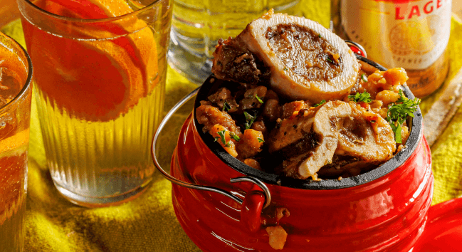 Sumptuous Samp & Beans With Bone Marrow & Cider