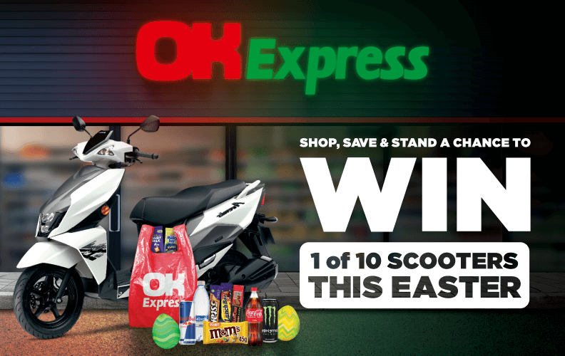 SCORE A SCOOTER WITH OK EXPRESS THIS EASTER